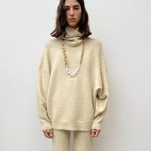 Zara wool alpaca oversized turtleneck